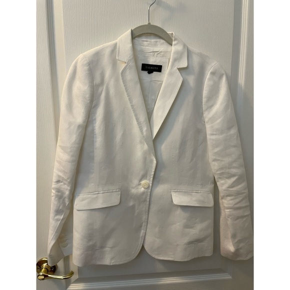 Talbots Jackets & Blazers - 🔥TALBOTS🔥White Linen Blazer, Size 4